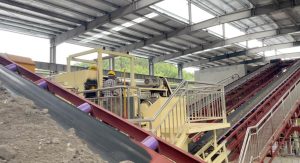 Sorting line for scrap metal separation in the incineration bottom ash.