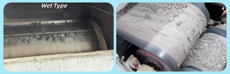 RUIJIE Wet type and dry type drum magnetic separator machine for specific application