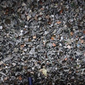 Pictures of materials after being crushed by the machine1