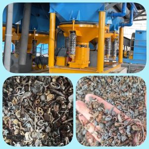 High sorting accuracy jig concentrator machine screen by gravity deference