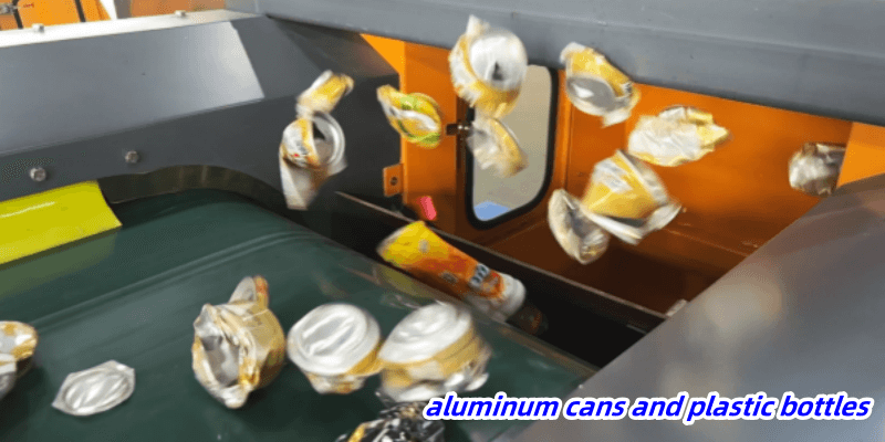 Ruijie eddy current separator machine separate aluminum cans from the mixture materials