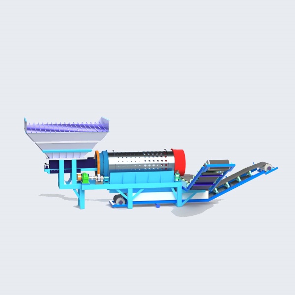 Ruijie high quality mobile drum screen for ore processing